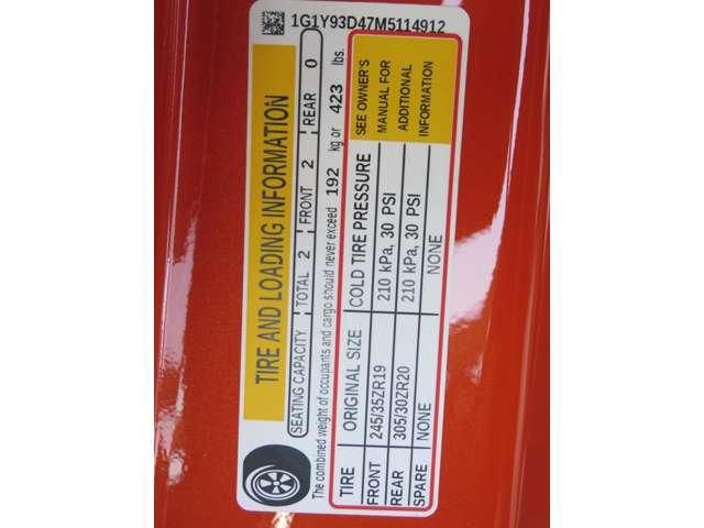 CHEVROLET CORVETTE O 2021 Image 31