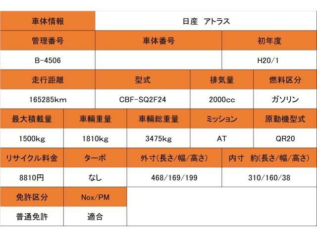 NISSAN ATLAS 2008 Image 31