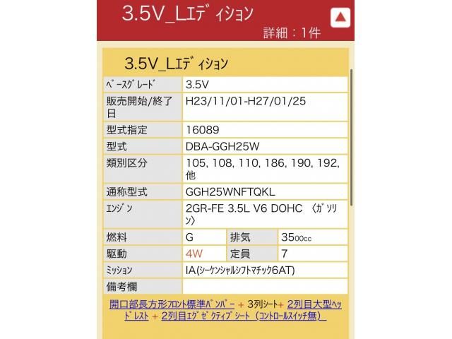 TOYOTA VELLFIRE 4WD 2012 Image 31